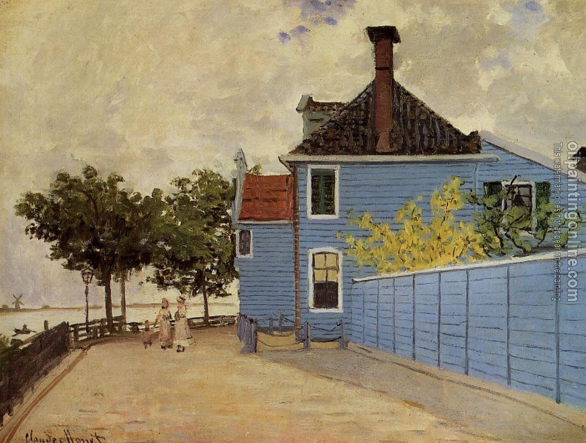 Monet, Claude Oscar - The Blue House at Zaandam
